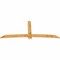 Ekena Millwork Bellingham Rough Sawn Timber Gable Bracket, Western Red Cedar, 108"W x 45"H x 2"D x 6"F, 10/12 Pitch GBW108X45X0206BEL00RWR - alternate 5